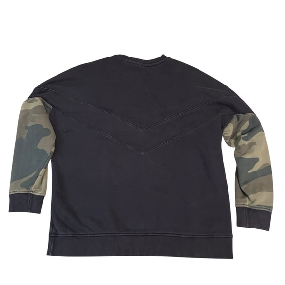 Adidas Originals Black Camo Sleeve Crewneck Sweatshirt XL Chevron Unisex - Picture 6 of 6